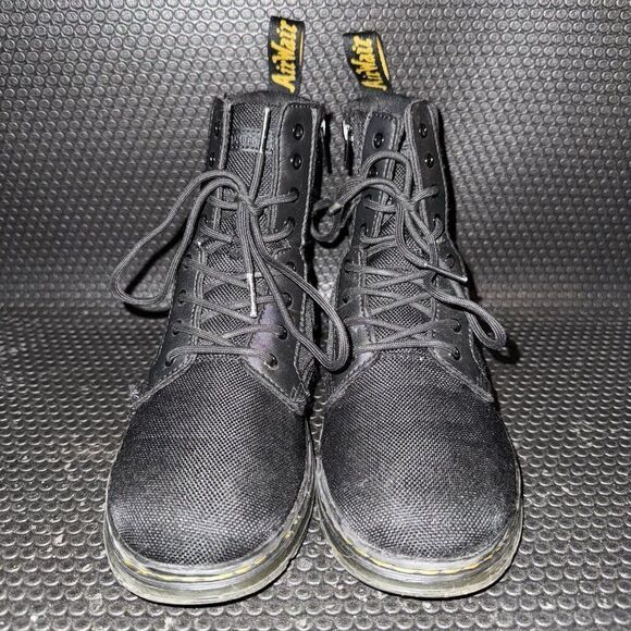 Dr. Martens Combs Y Black Zip Lace Up Comfort Combat Boots Women’s Size 6 - Picture 2 of 8